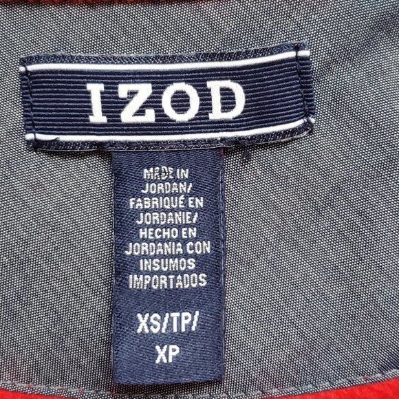 Izod Red Warm Cozy Fall Winter Casual Upgraded Sweatshirt Top Size XS - Picture 10 of 12